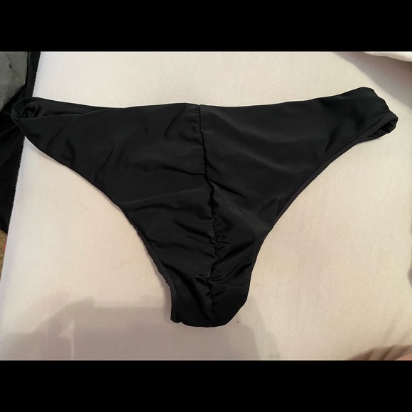 Black Low Rise Bikini Bottoms - Picture 2 of 4